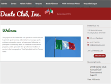 Tablet Screenshot of danteclubws.com